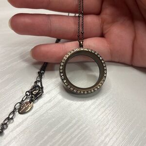 Origami Owl Charm Magnetic Locket RARE Brown color